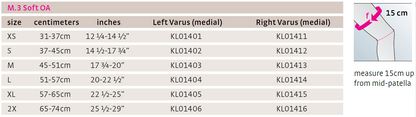 medi M.3 Soft Osteoarthritis OA Knee Brace