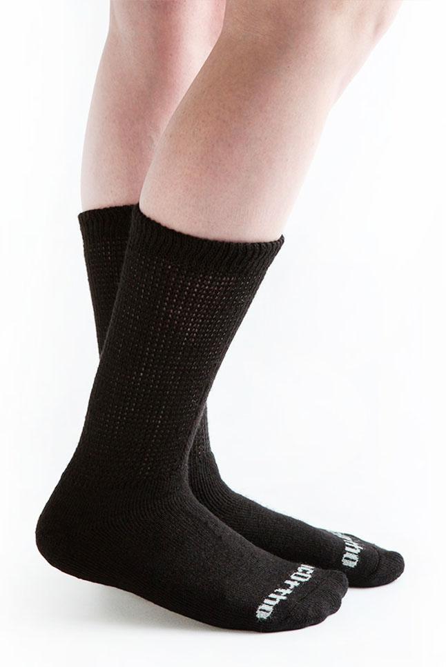 Doc Ortho Ultra Soft Loose Fit Diabetic Crew Socks, 3 pairs
